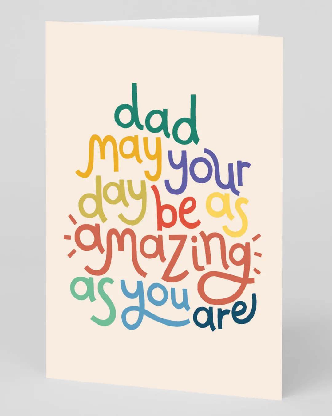 Raspberry Blossom Father's Day|Birthday*Personalised Dad, May Your Day Be As Amazing As You Are Greeting Card | Ohh Deer