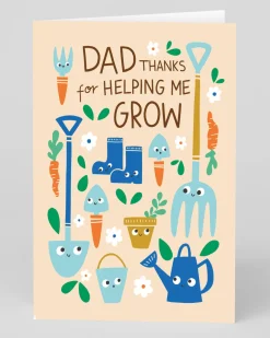 Ohh Deer Father's Day|Father's Day Cards*Personalised Dad Thanks For Helping Me Grow Father's Day Card |
