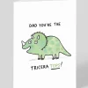 Gemma Correll Father's Day|Father's Day Cards*Personalised Dad You're The Triceratops Father's Day Card | Ohh Deer