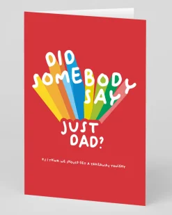 Paperjam Father's Day|Father's Day Cards*Personalised Did Somebody Say Just Dad Father's Day Card | Ohh Deer