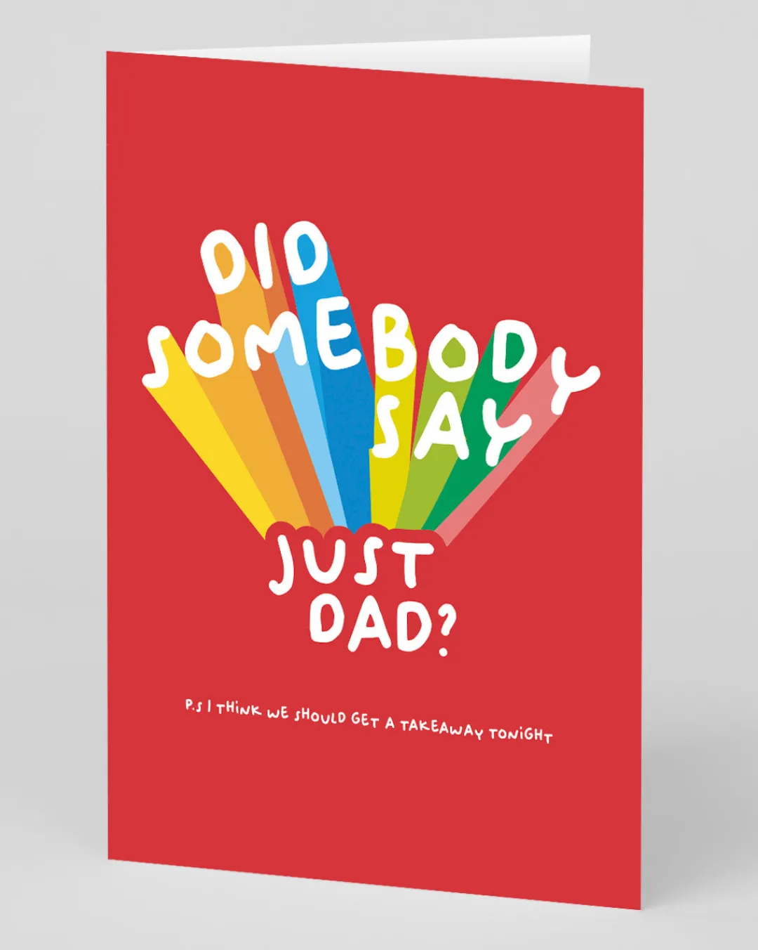 Paperjam Father's Day|Father's Day Cards*Personalised Did Somebody Say Just Dad Father's Day Card | Ohh Deer
