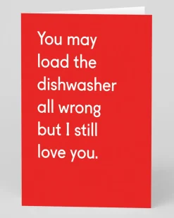 Twin Pines Valentine's Day|Anniversary*Personalised Dishwasher All Wrong Greeting Card | Ohh Deer