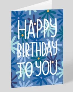 Ohh Deer Birthday|Birthday Cards*Personalised Flower Pattern Birthday Card |