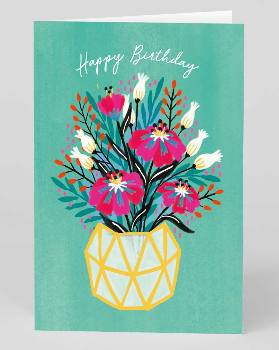 Jessica Phoenix Birthday|Birthday Cards*Personalised Flower Vase Birthday Card | Ohh Deer