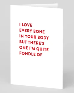 Stormy Knight Valentine's Day|Anniversary*Personalised Fondle Bone Greeting Card | Ohh Deer