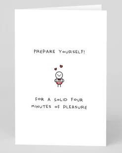 Paul Gandhi Valentine's Day|Anniversary*Personalised Four Minutes of Pleasure Card | Ohh Deer