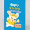 Offensive + Delightful Birthday|Birthday Cards*Personalised Freaky Bunny Birthday Card | Ohh Deer