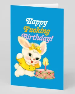 Offensive + Delightful Birthday|Birthday Cards*Personalised Freaky Bunny Birthday Card | Ohh Deer
