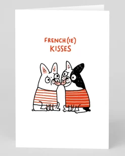Gemma Correll Valentine's Day|Anniversary*Personalised Frenchie Kisses Greeting Card | Ohh Deer