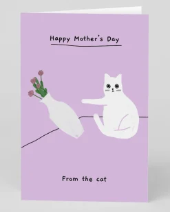 Ken The Cat Mother's Day|Mother's Day Cards*Personalised From the Cat Happy Mother's Day Card | Ohh Deer