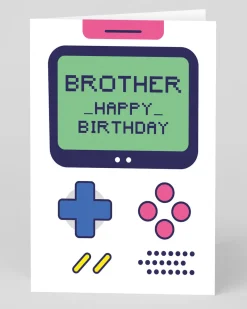 Ohh Deer Birthday|Birthday Cards*Personalised Gameboy Brother Birthday Card |