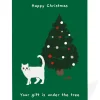 Ken The Cat Christmas|Christmas Cards*Personalised Gift Under the Tree Christmas Card | Ohh Deer