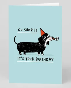 Gemma Correll Birthday|Birthday Cards*Personalised Go Shorty Birthday Card | Ohh Deer