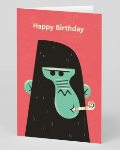 Andrew Kolb Birthday|Birthday Cards*Personalised Gorilla Party Blower Birthday Card | Ohh Deer