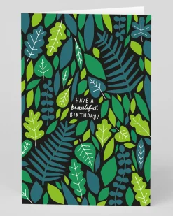 Badger u0026 Burke Birthday|Birthday Cards*Personalised Green Floral Beautiful Birthday Card | Ohh Deer