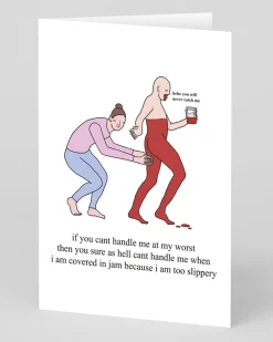 Chris (Simpsons Artist) Birthday|Birthday Cards*Personalised Handle me at my worst jam Birthday Card | Ohh Deer