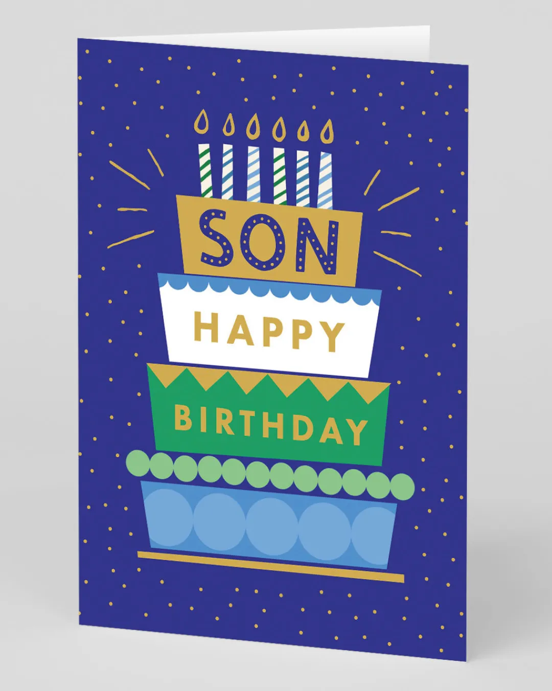 Ohh Deer Birthday|Birthday Cards*Personalised Happy Birthday Son Cake Card π |