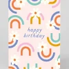 Elizabeth Olwen Birthday|Birthday Cards*Personalised Happy Birthday Floral Rainbow Greeting Card | Ohh Deer