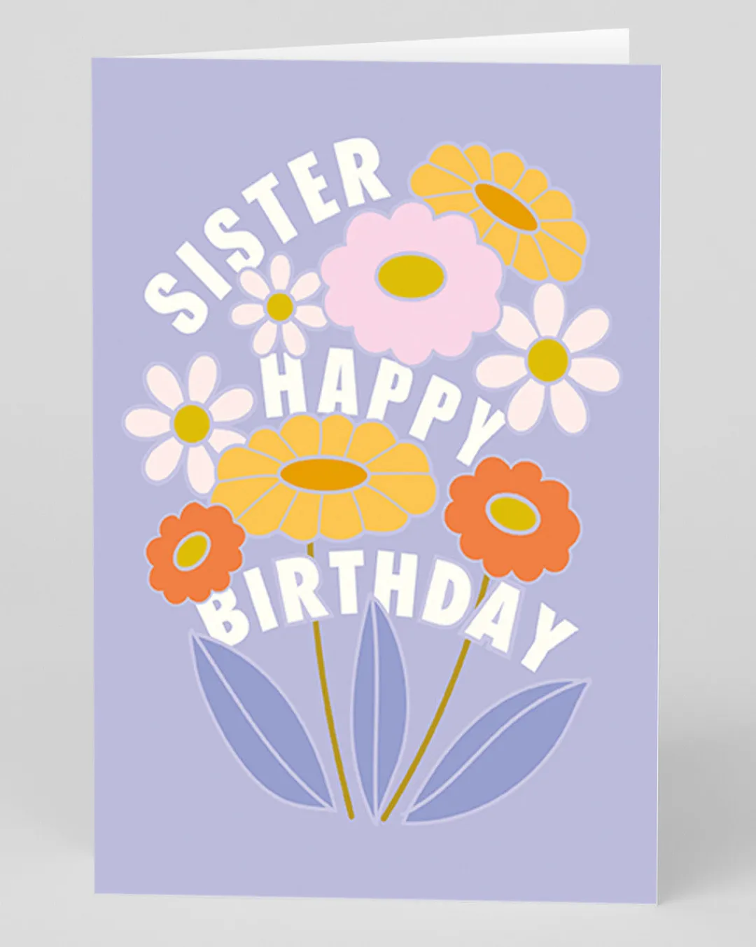 Elizabeth Olwen Birthday|Birthday Cards*Personalised Happy Birthday Flowers Sister Greeting Card | Ohh Deer