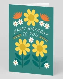 Elizabeth Olwen Birthday|Birthday Cards*Personalised Happy Birthday To You Floral Birthday Card | Ohh Deer