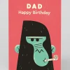 Andrew Kolb Birthday|Birthday Cards*Personalised Happy Birthday Dad Gorilla Card | Ohh Deer