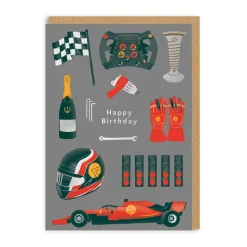 Ohh Deer Birthday|Birthday Cards*Personalised Happy Birthday F1 Card |