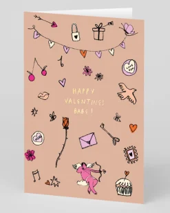 Daniell Rhoda Valentine's Day*Personalised Happy Valentine's Day Babe Card | Ohh Deer