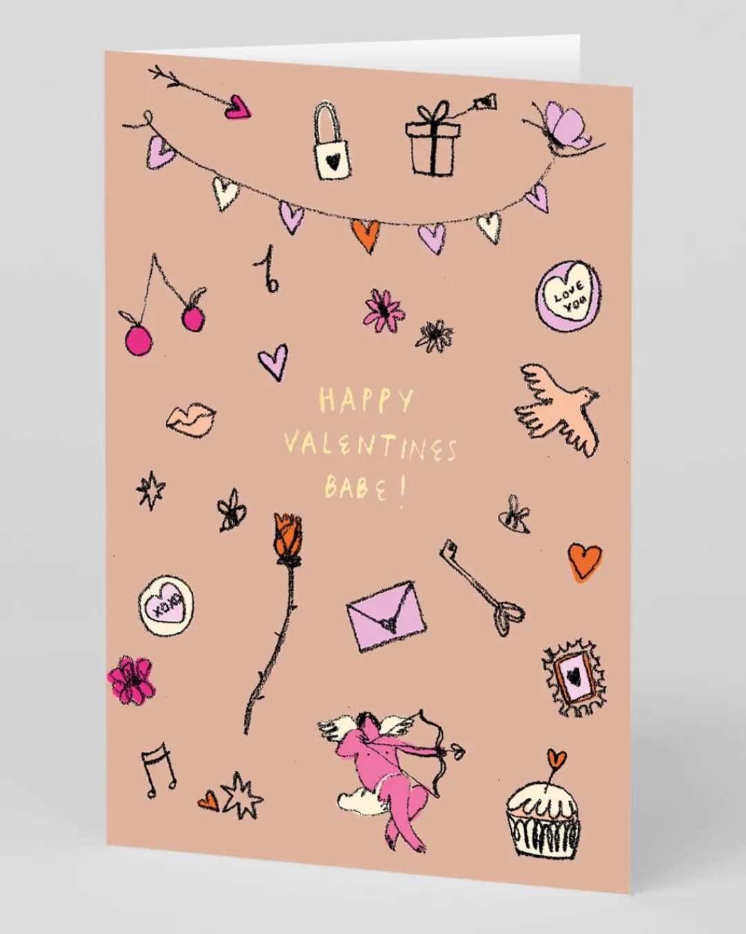 Daniell Rhoda Valentine's Day*Personalised Happy Valentine's Day Babe Card | Ohh Deer