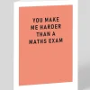 Barry Dunstall Valentine's Day|Anniversary*Personalised Harder Than A Maths Exam Greeting Card | Ohh Deer