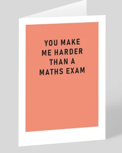 Barry Dunstall Valentine's Day|Anniversary*Personalised Harder Than A Maths Exam Greeting Card | Ohh Deer