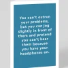 Technically Ron Birthday|Birthday Cards*Personalised Headphones Greeting Card | Ohh Deer