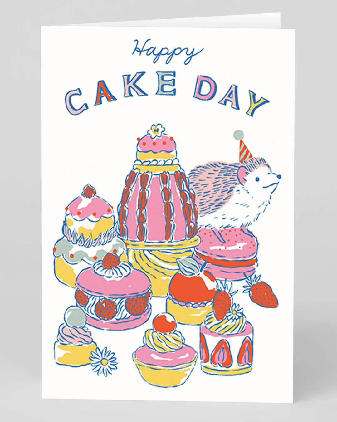 Emily Taylor Birthday|Birthday Cards*Personalised Hedgehog and Cake Greeting Card | Ohh Deer