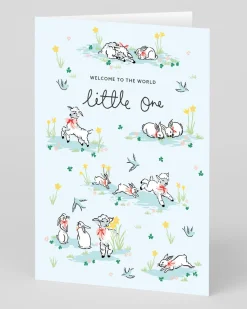 Cath Kidston Congratulations|New Arrival*Personalised Hello Little One Lambs New Baby Card | Ohh Deer