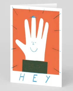 Max Machen Thinking Of You*Personalised Hey High Five Greeting Card | Ohh Deer