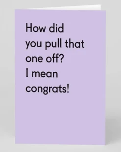 Twin Pines Congratulations|New Job*Personalised How Did You Pull That One Off? Congratulations Card | Ohh Deer