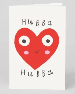 Emily Doliner Valentine's Day|Anniversary*Personalised Hubba Hubba Heart Greeting Card | Ohh Deer