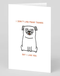 Gemma Correll Valentine's Day|Anniversary*Personalised I Don't Like Many Things Greeting Card | Ohh Deer