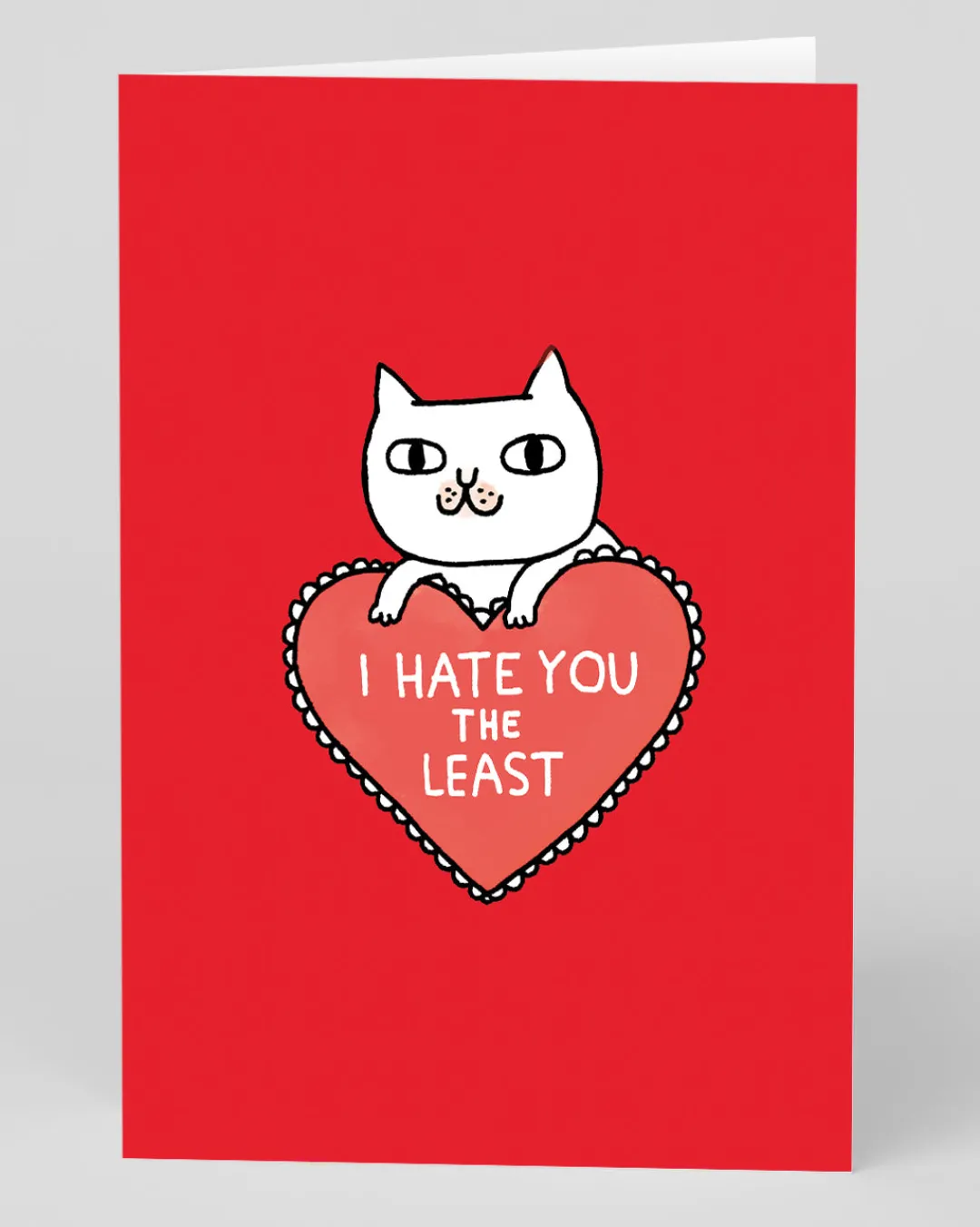 Gemma Correll Valentine's Day|Anniversary*Personalised I Hate You The Least Greeting Card | Ohh Deer