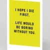 Ohh Deer Birthday|Birthday Cards*Personalised I Hope I Die First Greeting Card |