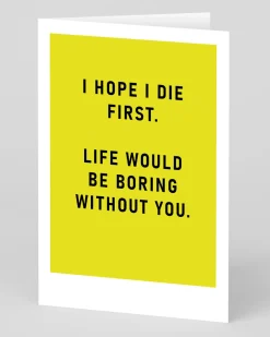 Ohh Deer Birthday|Birthday Cards*Personalised I Hope I Die First Greeting Card |