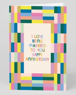 Raspberry Blossom Anniversary*Personalised I Love Being Married To You Anniversary Card | Ohh Deer