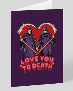 Steven Rhodes Valentine's Day|Anniversary*Personalised I Love You To Death Greeting Card | Ohh Deer