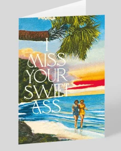 Offensive + Delightful Thinking Of You*Personalised I Miss Your Sweet Ass Greeting Card | Ohh Deer