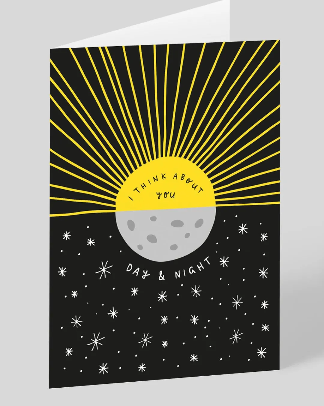 Badger u0026 Burke Valentine's Day|Anniversary*Personalised I Think About You Day Night Greeting Card | Ohh Deer