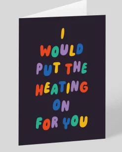 Betiobca Valentine's Day|Anniversary*Personalised I Would Put The Heating On For You Greeting Card | Ohh Deer
