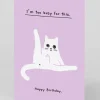 Ken The Cat Birthday|Birthday Cards*Personalised I'm too busy for this Birthday Card | Ohh Deer