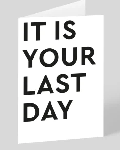 Ohh Deer Congratulations|New Job*Personalised It Is Your Last Day Greeting Card |
