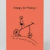Ohh Deer Birthday|Birthday Cards*Personalised It's All Downhill From Here Birthday Card |