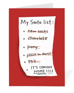 Ohh Deer Christmas|Christmas Cards*Personalised It's Coming Home Christmas Card |