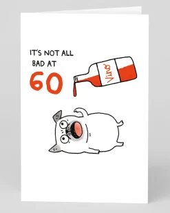 Gemma Correll Birthday|Birthday Cards*Personalised It's Not All Bad 60th Birthday Card | Ohh Deer